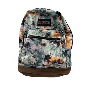 JANSPORT  EXPRESSIONS BACKPACK, Tie-Dye LEATHER BOTTOM